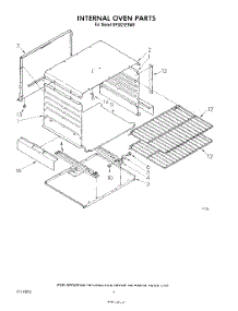 03 - Internal Oven parts for Whirlpool Range SF3021ERW0 from AppliancePartsPros.com