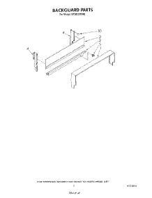 04 - Backguard parts for Whirlpool Range SF3021ERW0 from AppliancePartsPros.com