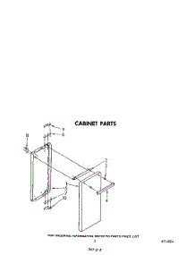 03 - Cabinet parts for Whirlpool Range SF5100SRW1 from AppliancePartsPros.com