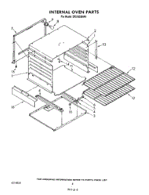04 - Internal Oven parts for Whirlpool Range SF5100SRW1 from AppliancePartsPros.com