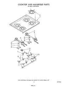 04 - Cooktop And Manifold parts for Whirlpool Range SS630PER0 from AppliancePartsPros.com