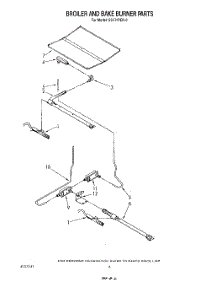 05 - Broiler And Bake Burner parts for Whirlpool Range SS630PER0 from AppliancePartsPros.com