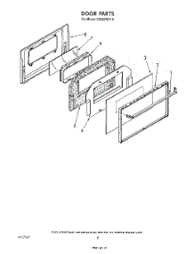 07 - Door parts for Whirlpool Range SS630PER0 from AppliancePartsPros.com