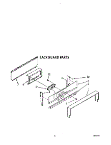 04 - Backguard parts for Whirlpool Range SF317PEXW0 from AppliancePartsPros.com