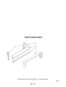 03 - Backguard parts for Whirlpool Range SF3040SRW5 from AppliancePartsPros.com