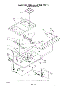 05 - Cook Top And Manifold , Literature parts for Whirlpool Range SF3040SRW5 from AppliancePartsPros.com