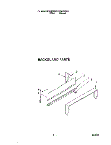 03 - Backguard parts for Whirlpool Range SF305BEWW1 from AppliancePartsPros.com