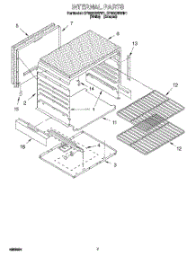 05 - Internal parts for Whirlpool Range SF305BEWW1 from AppliancePartsPros.com