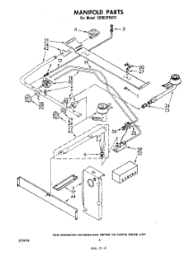03 - Manifold parts for Whirlpool Range SE953PEKT1 from AppliancePartsPros.com