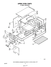06 - Upper Oven parts for Whirlpool Range SE953PEKT1 from AppliancePartsPros.com