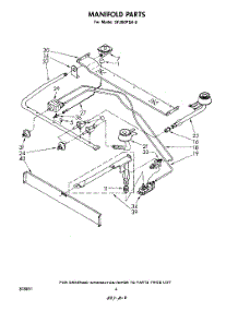 03 - Manifold parts for Whirlpool Range SF350PSK0 from AppliancePartsPros.com