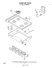 06 - Cook Top parts for Whirlpool Range SF350PSK0 from AppliancePartsPros.com