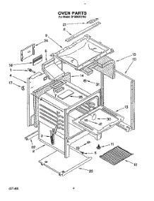 05 - Oven parts for Whirlpool Range SF3000SYW0 from AppliancePartsPros.com