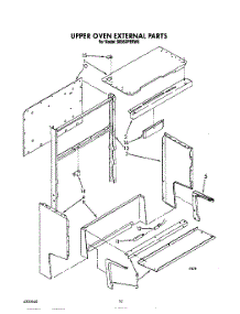 07 - Upper Oven External parts for Whirlpool Range SE950PERW6 from AppliancePartsPros.com