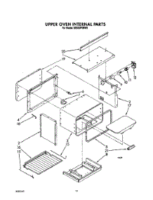 08 - Upper Oven Internal, Lit / Optional parts for Whirlpool Range SE950PERW6 from AppliancePartsPros.com