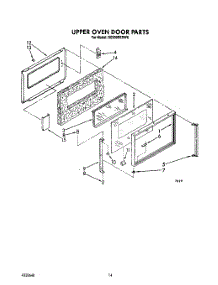 09 - Upper Oven Door parts for Whirlpool Range SE950PERW6 from AppliancePartsPros.com
