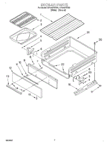 05 - Broiler parts for Whirlpool Range SF304PEEN0 from AppliancePartsPros.com