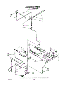 07 - Manifold parts for Whirlpool Range SE960PEPW5 from AppliancePartsPros.com