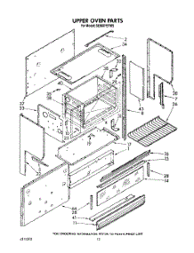 08 - Upper Oven parts for Whirlpool Range SE960PEPW5 from AppliancePartsPros.com