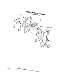 09 - Upper Control Panel, Lit / Optional parts for Whirlpool Range SE960PEPW5 from AppliancePartsPros.com