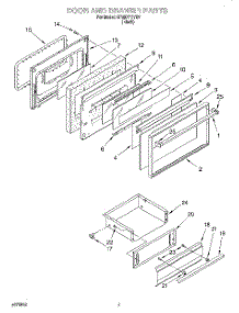 06 - Door & Drawer parts for Whirlpool Range SF387PEYB7 from AppliancePartsPros.com