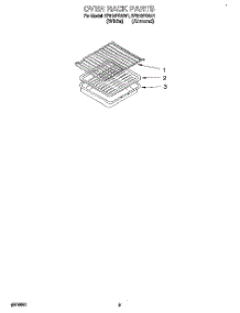 07 - Oven Rack, Literature parts for Whirlpool Range SF310PEAN1 from AppliancePartsPros.com