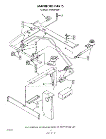 03 - Manifold parts for Whirlpool Range SE950PEKW1 from AppliancePartsPros.com