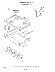 04 - Cook Top parts for Whirlpool Range SE950PEKW1 from AppliancePartsPros.com