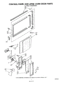 05 - Control Panel And Upper Oven Door parts for Whirlpool Range SE950PEKW1 from AppliancePartsPros.com