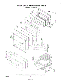 04 - Oven Door And Broiler parts for Whirlpool Range SF333PEKT0 from AppliancePartsPros.com