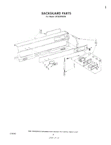 05 - Backguard parts for Whirlpool Range SF333PEKT0 from AppliancePartsPros.com