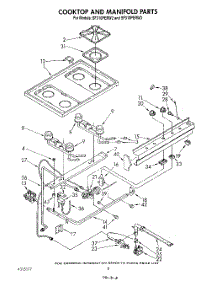 06 - Cooktop And Manifold , Literature And Optional parts for Whirlpool Range SF310PERW2 from AppliancePartsPros.com