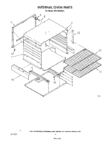 03 - Internal Oven parts for Whirlpool Range SF3100ERW4 from AppliancePartsPros.com