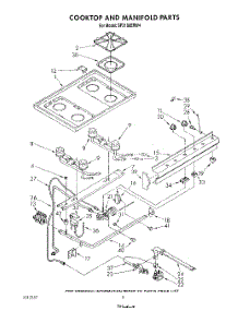 06 - Cooktop And Manifold , Literature And Optional parts for Whirlpool Range SF3100ERW4 from AppliancePartsPros.com