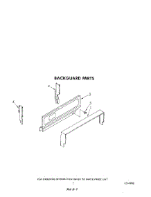 04 - Backguard parts for Whirlpool Range SF3001ERW0 from AppliancePartsPros.com