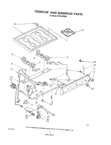 05 - Cooktop And Manifold , Literature A parts for Whirlpool Range SF3001ERW0 from AppliancePartsPros.com