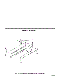 04 - Backguard parts for Whirlpool Range SF0100ERW7 from AppliancePartsPros.com