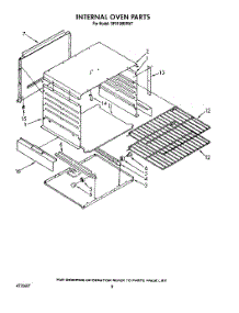 06 - Internal Oven parts for Whirlpool Range SF0100ERW7 from AppliancePartsPros.com