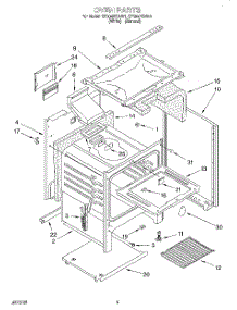 04 - Oven parts for Whirlpool Range SF304BSAN1 from AppliancePartsPros.com