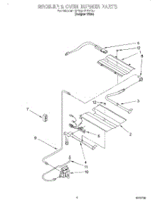 04 - Broiler & Oven Burner parts for Whirlpool Range SF387PEYQ7 from AppliancePartsPros.com