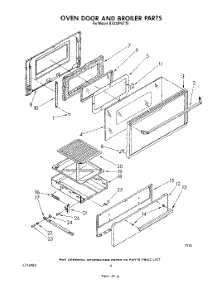 05 - Oven Door And Broiler parts for Whirlpool Range SS333PSTT0 from AppliancePartsPros.com