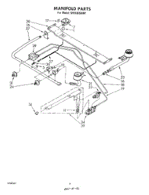 03 - Manifold parts for Whirlpool Range SF0100SKW1 from AppliancePartsPros.com