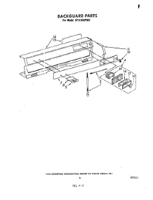 04 - Backguard parts for Whirlpool Range SF3100SPW0 from AppliancePartsPros.com