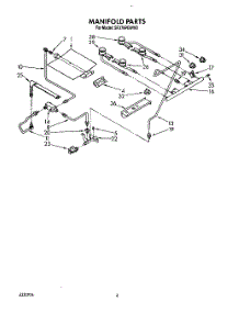 04 - Manifold parts for Whirlpool Range SF376PEWW0 from AppliancePartsPros.com