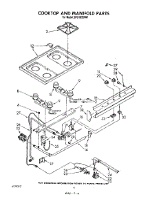05 - Cooktop And Manifold , Literature A parts for Whirlpool Range SF010EERW1 from AppliancePartsPros.com