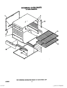 03 - Internal Oven parts for Whirlpool Range SF3000EWW0 from AppliancePartsPros.com