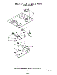 04 - Cook Top And Manifold parts for Whirlpool Range SS630PER1 from AppliancePartsPros.com