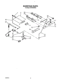 04 - Manifold parts for Whirlpool Range SF370PEWW3 from AppliancePartsPros.com