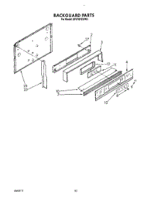 07 - Backguard, Lit / Optional parts for Whirlpool Range SF370PEWW3 from AppliancePartsPros.com