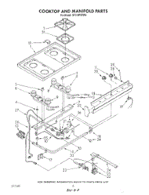 06 - Cook Top And Manifold , Literature parts for Whirlpool Range SF310PSRW5 from AppliancePartsPros.com